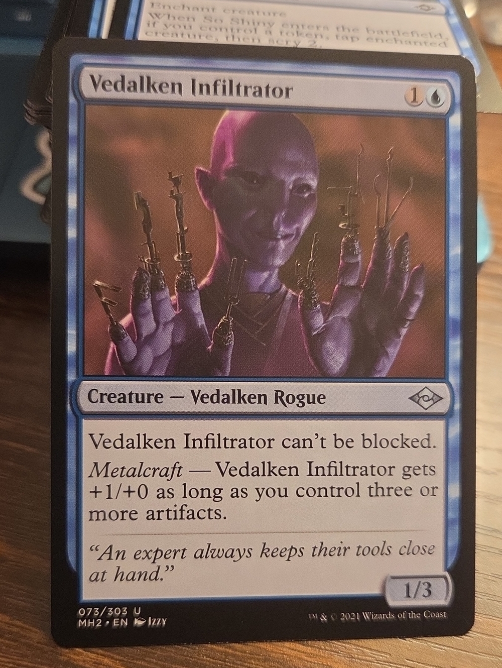 Vedalken Infiltrator - Blue Magic Creature Card